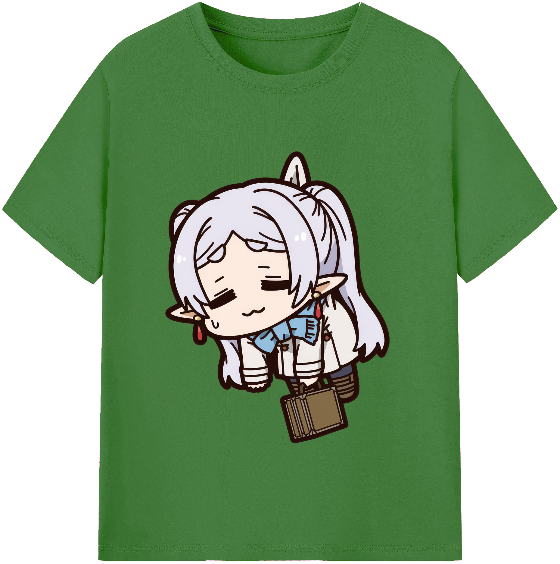 （画像用） 葬送のフリーレン Frieren レディースカジュアルプリントTシャツ（綿100％）